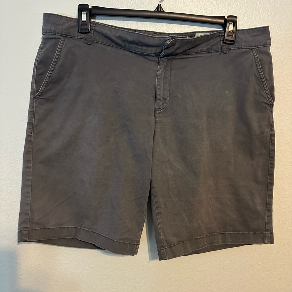 Gray Casual Shorts